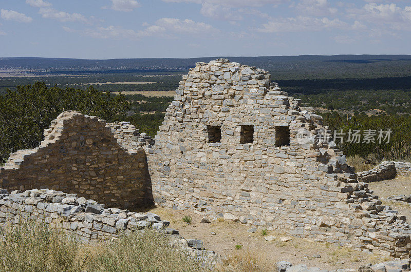 Salinas Pueblo mission National星期一，Gran Quivira遗址